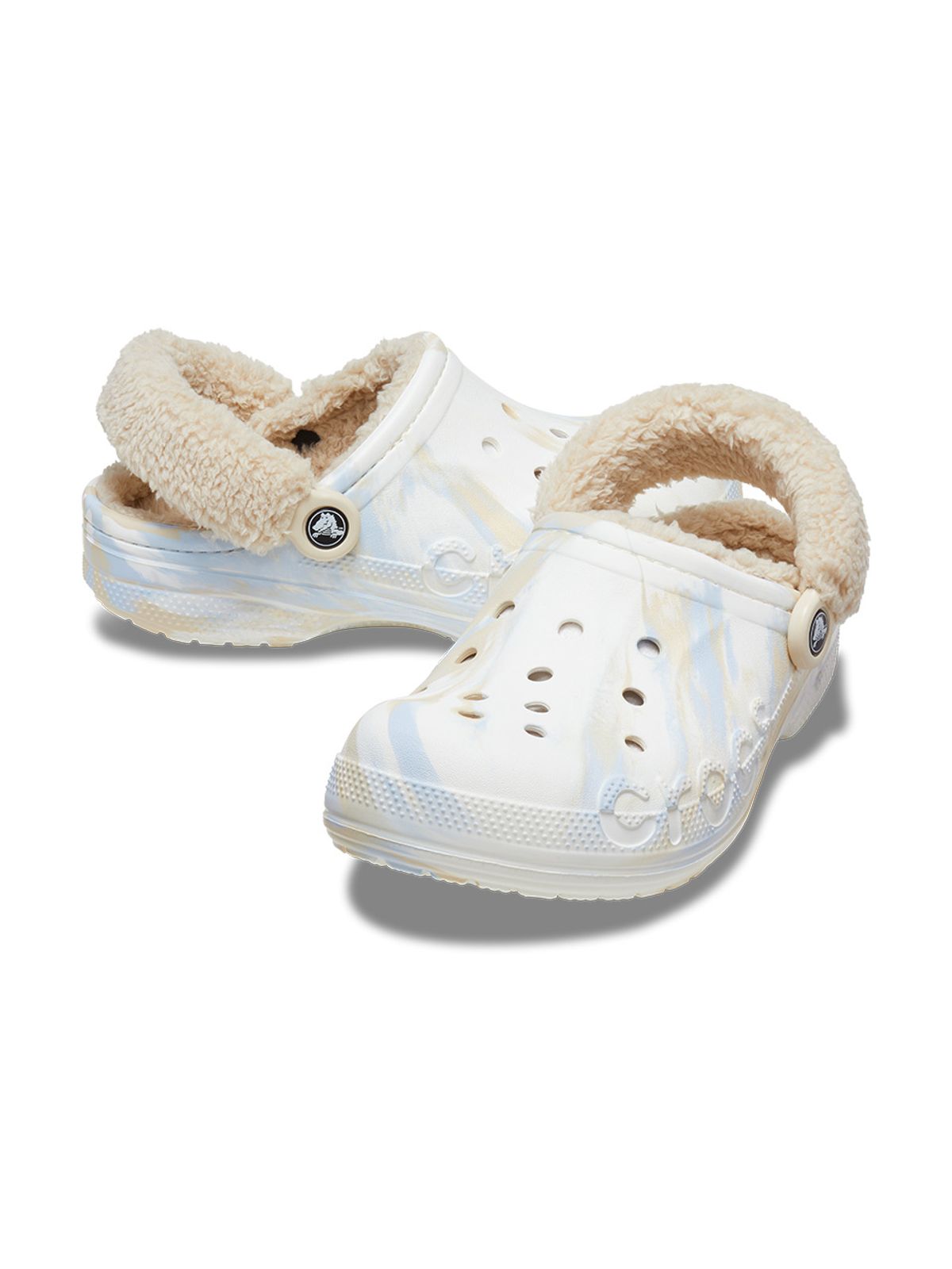 크록스(CROCS) 공용 바야 라인드 퍼즈 스트랩 마블 CLG WHM (23FUCL209241)