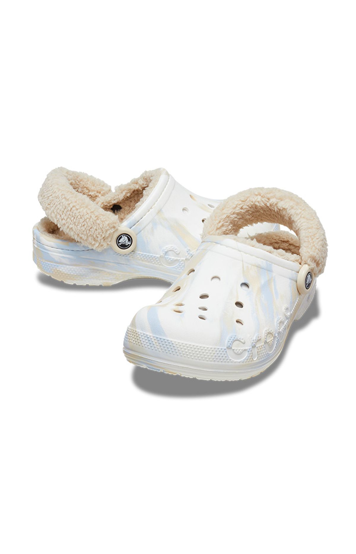 크록스(CROCS) 공용 바야 라인드 퍼즈 스트랩 마블 CLG WHM (23FUCL209241)