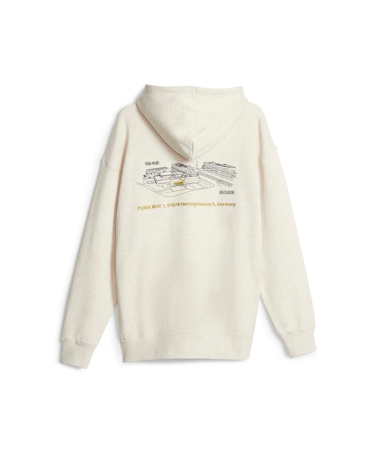 푸마(PUMA) No.1 로고 셀러브레이션 후드 티셔츠 - 베이지 / 621740-90