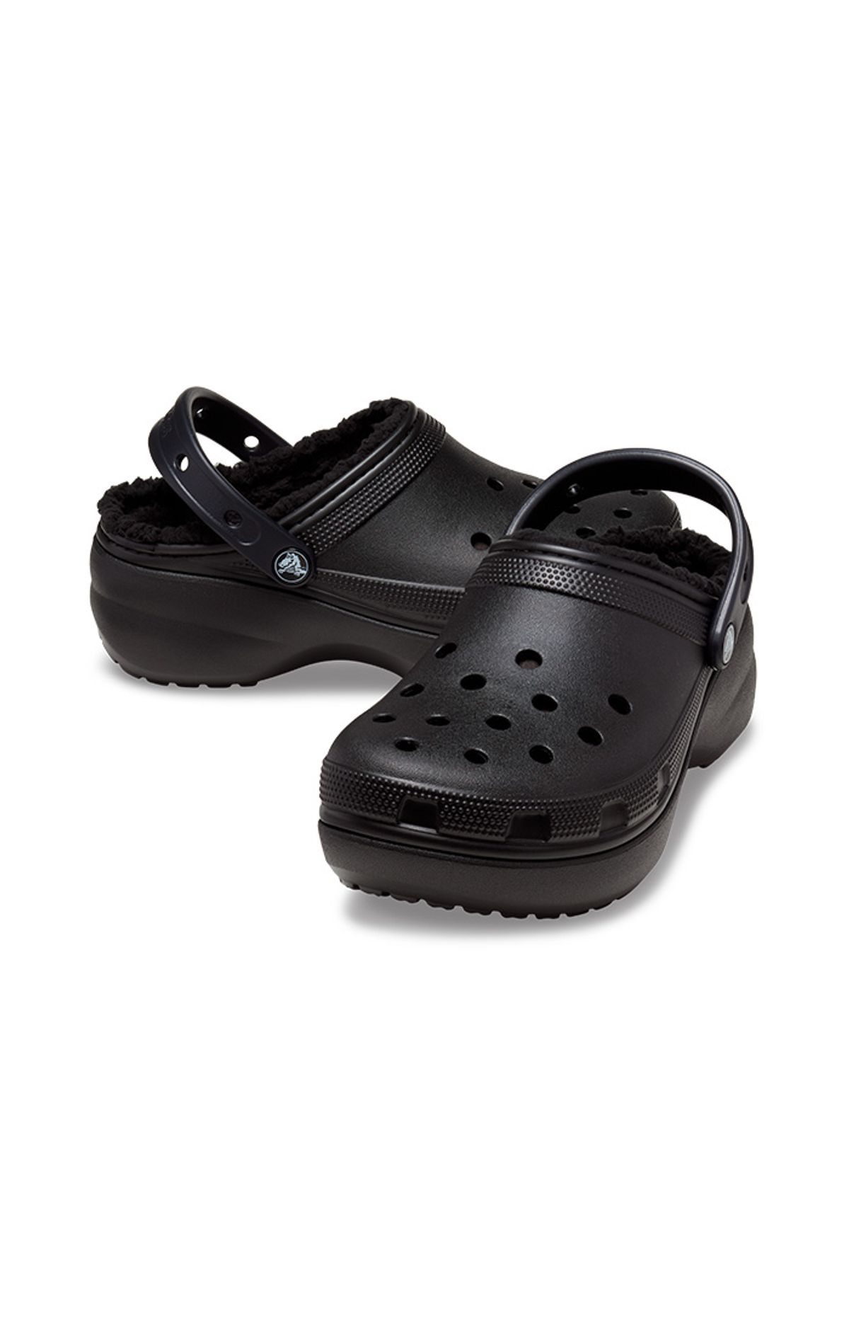 크록스(CROCS) 여성 클래식 플랫폼 라인드 클로그 W BLACK (23FWCL207938)