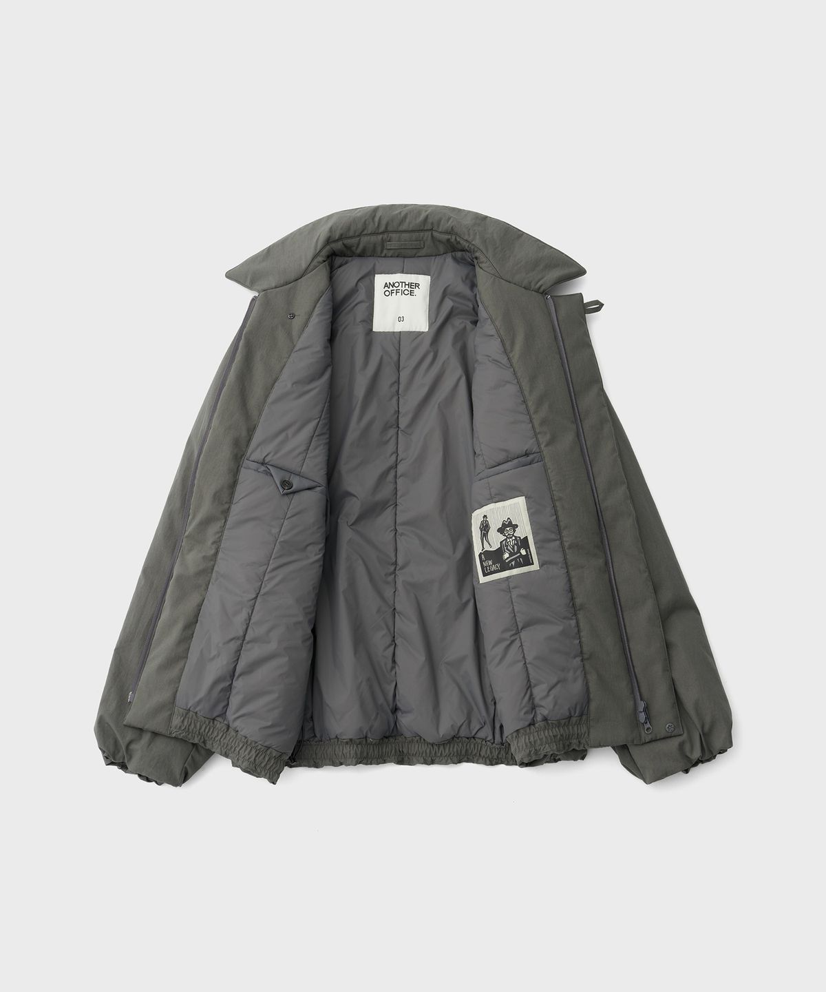 어나더 오피스(ANOTHER OFFICE) Control Insulation Jacket (Peppercorn)