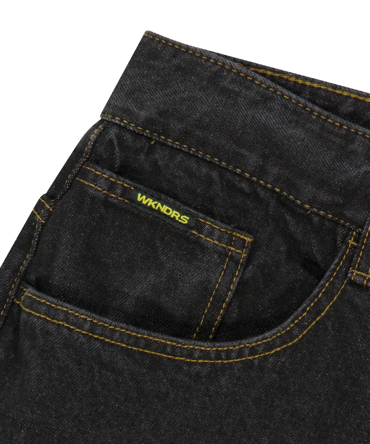 위캔더스(WKNDRS) DWARF DENIM PANTS (BLACK)