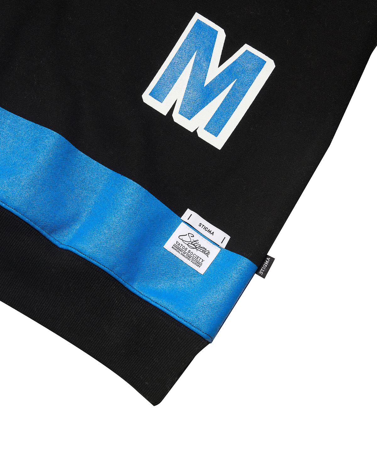 스티그마(STIGMA) COLLEGE OVERSIZED CREWNECK BLACK