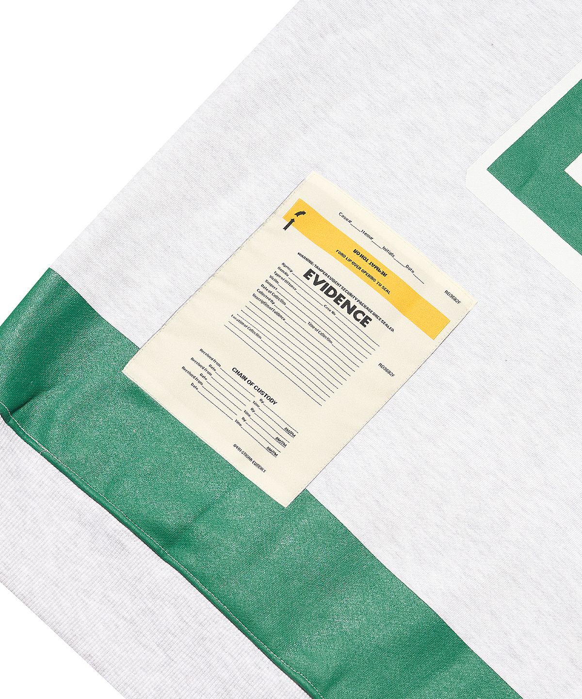 스티그마(STIGMA) COLLEGE OVERSIZED CREWNECK WHITE MELANGE