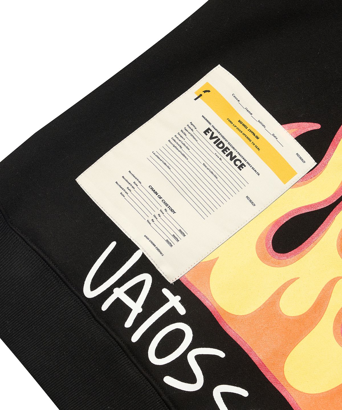 스티그마(STIGMA) FIRE OVERSIZED CREWNECK BLACK