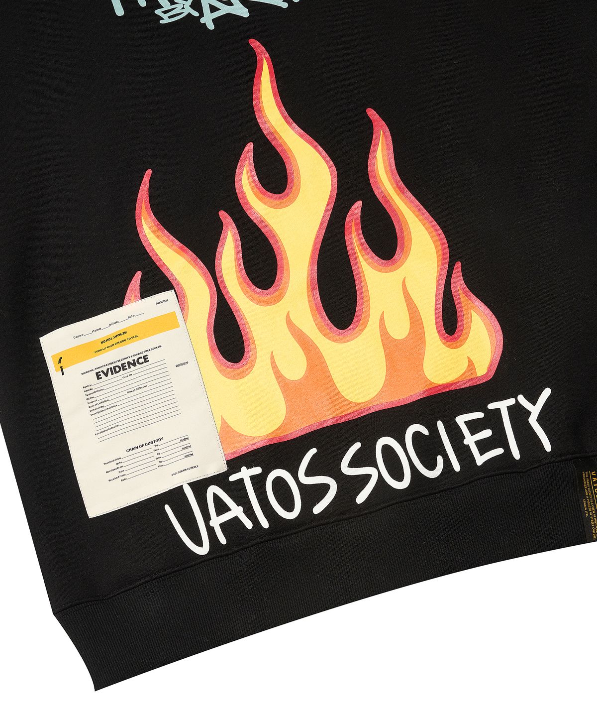 스티그마(STIGMA) FIRE OVERSIZED CREWNECK BLACK