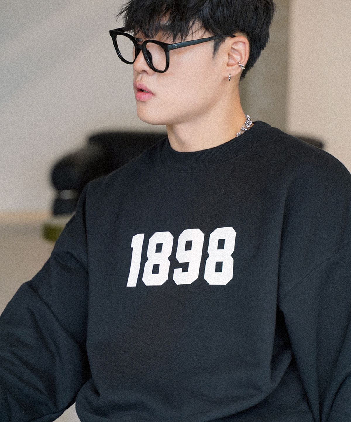 더마일(THEMILE) 1898 GARMENTS SWEAT MTM [BLACK]