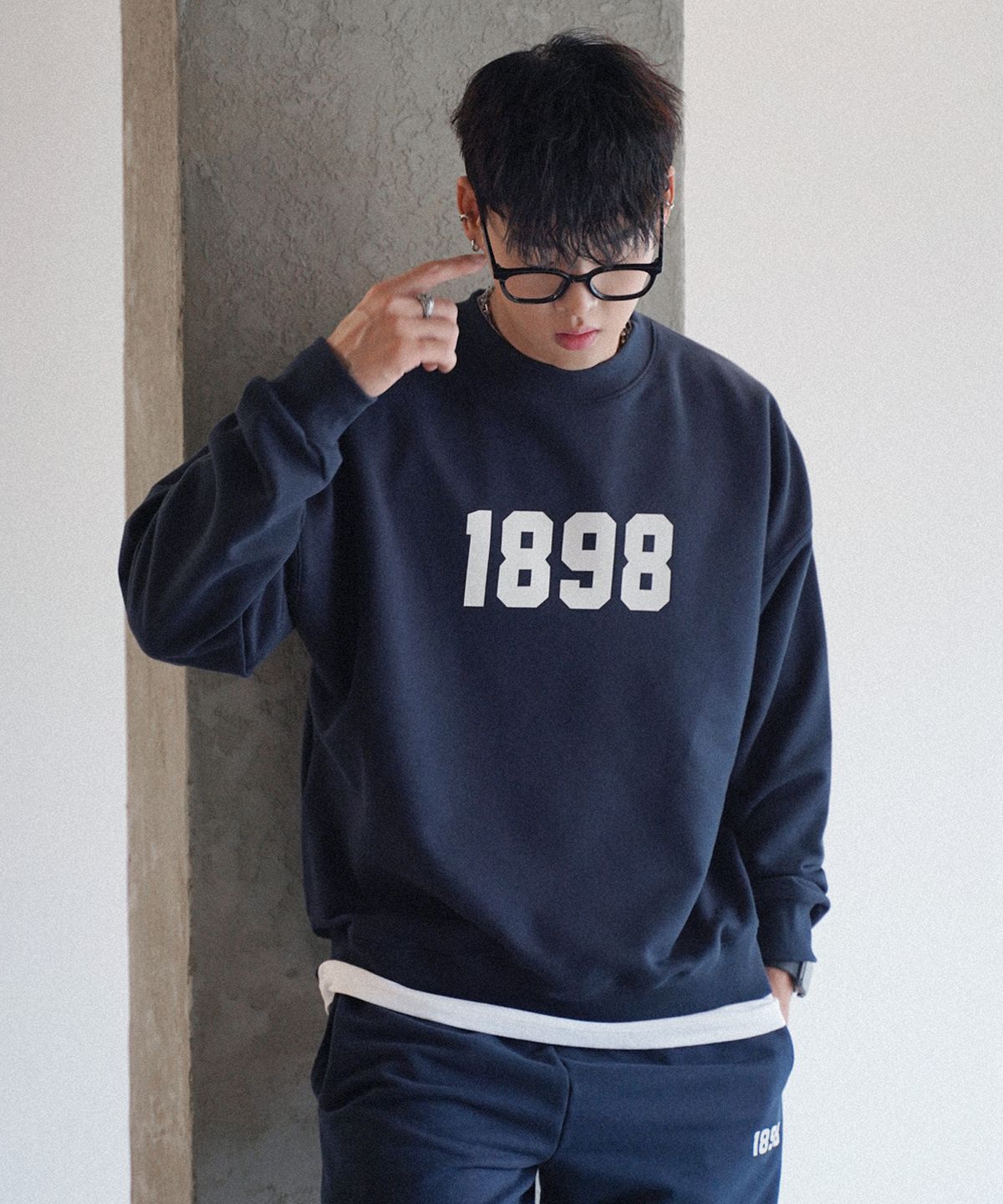 더마일(THEMILE) 1898 GARMENTS SWEAT MTM [NAVY]