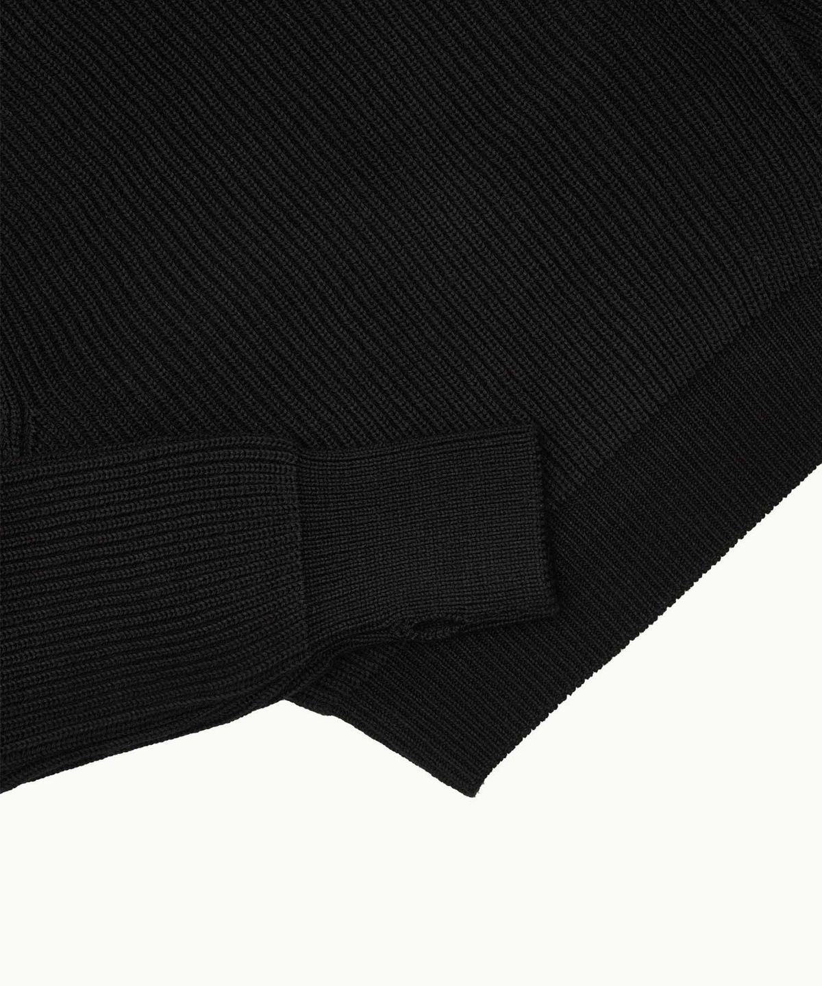 아모멘토(AMOMENTO) HALF NECK KNIT_BLACK