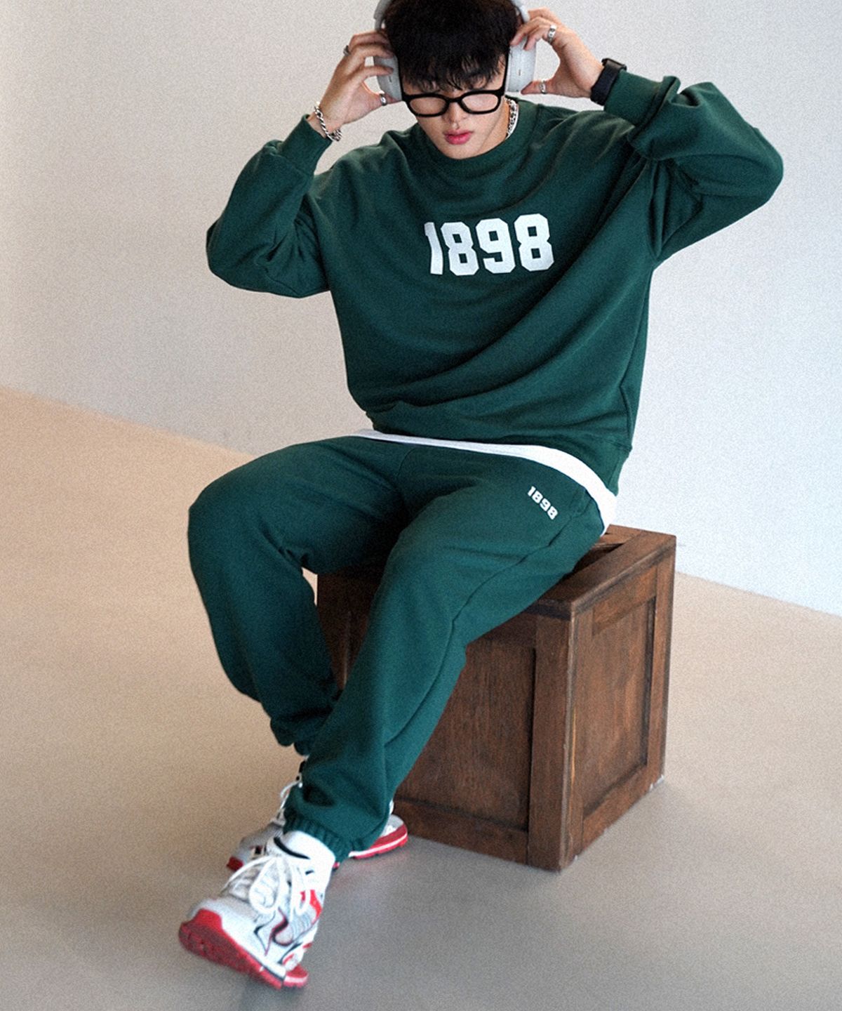 더마일(THEMILE) 1898 GARMENTS SWEAT MTM [GREEN]