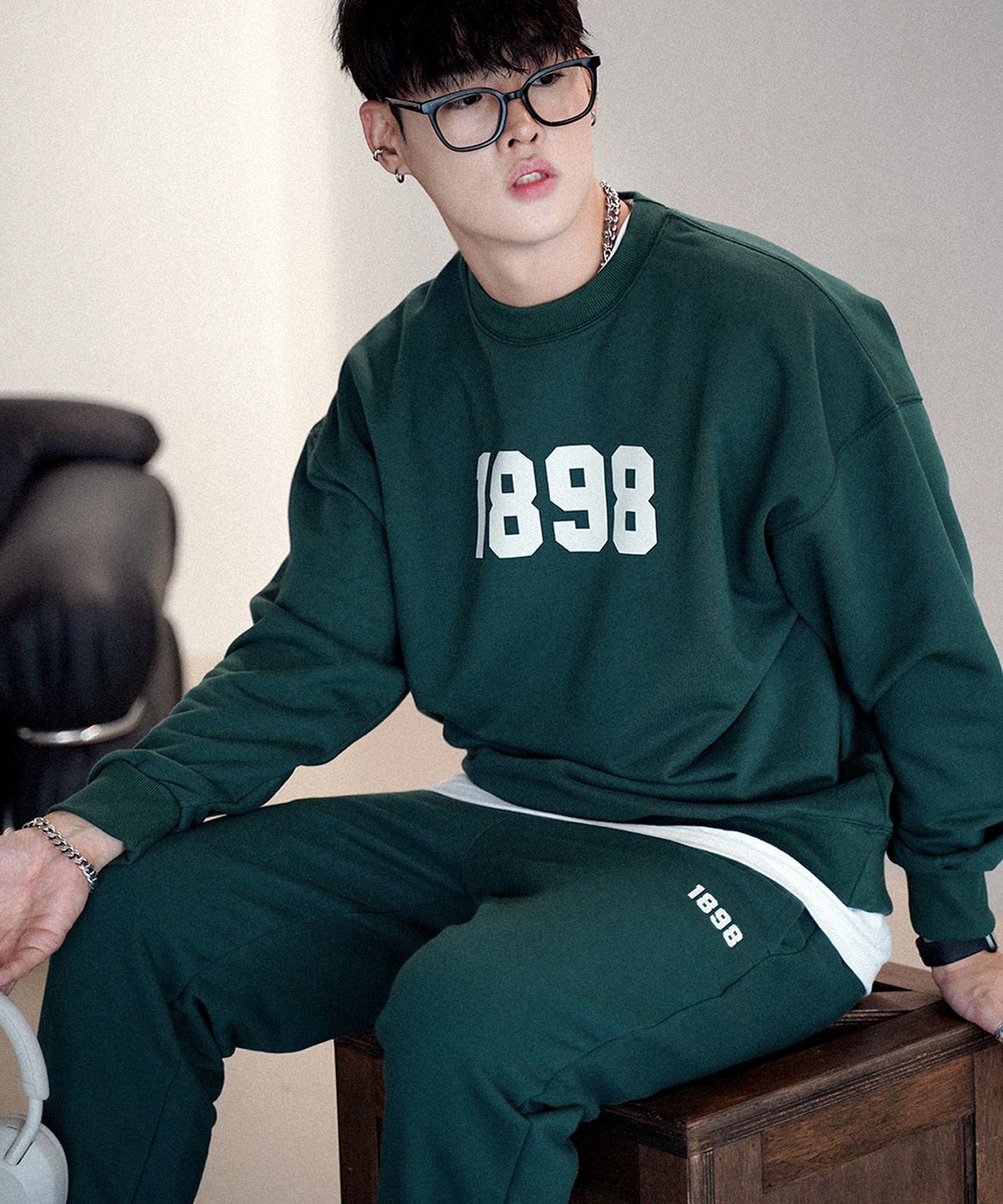 더마일(THEMILE) 1898 GARMENTS SWEAT MTM [GREEN]