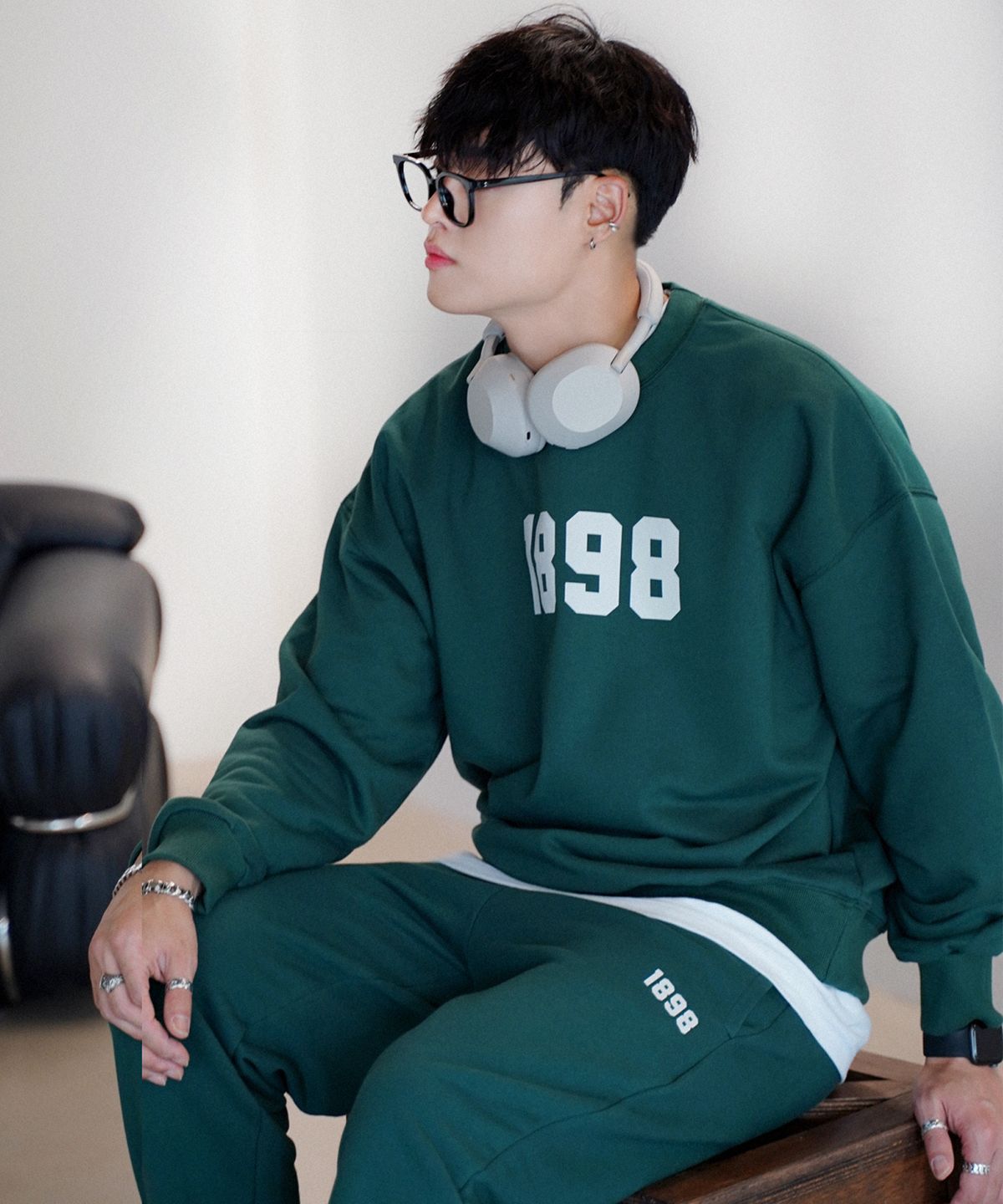 더마일(THEMILE) 1898 GARMENTS SWEAT MTM [GREEN]