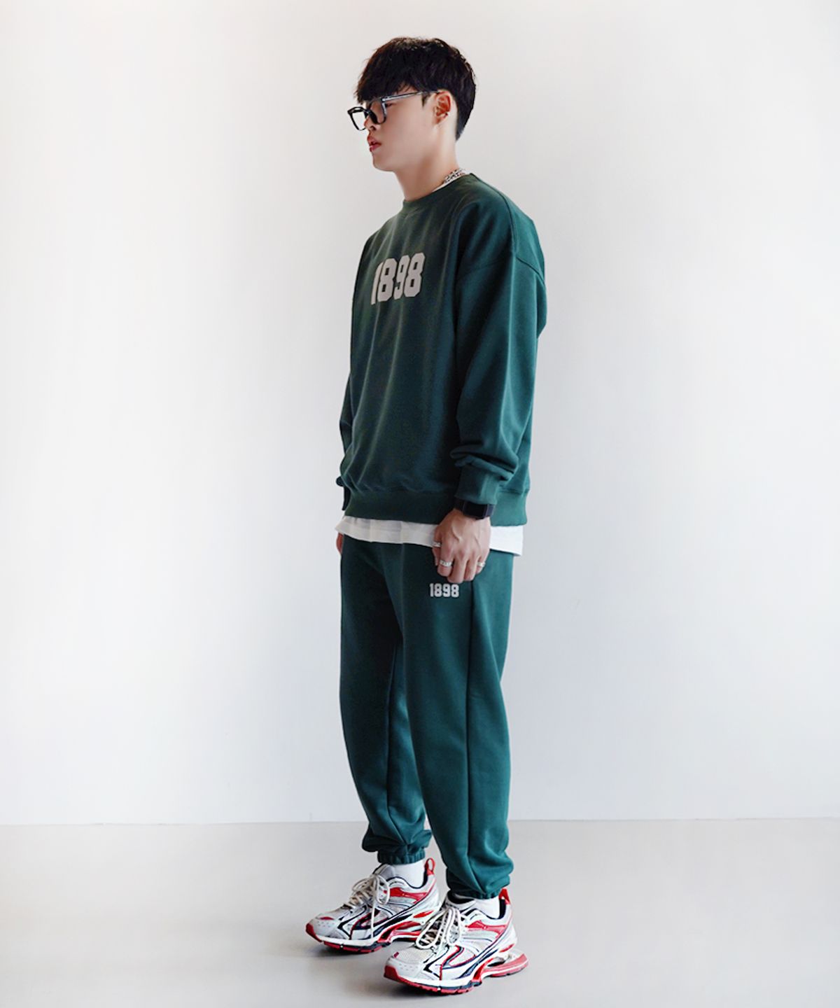 더마일(THEMILE) 1898 GARMENTS SWEAT MTM [GREEN]