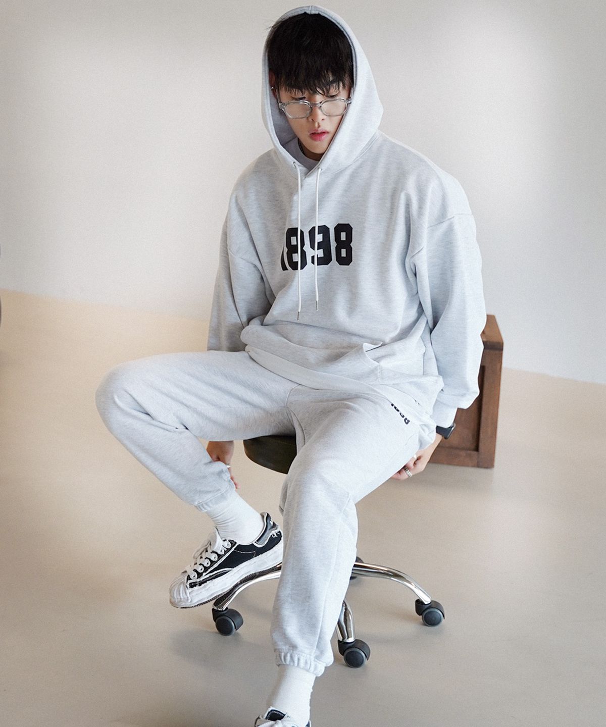 더마일(THEMILE) 1898 GARMENTS SWEAT PANTS[OATMEAL]