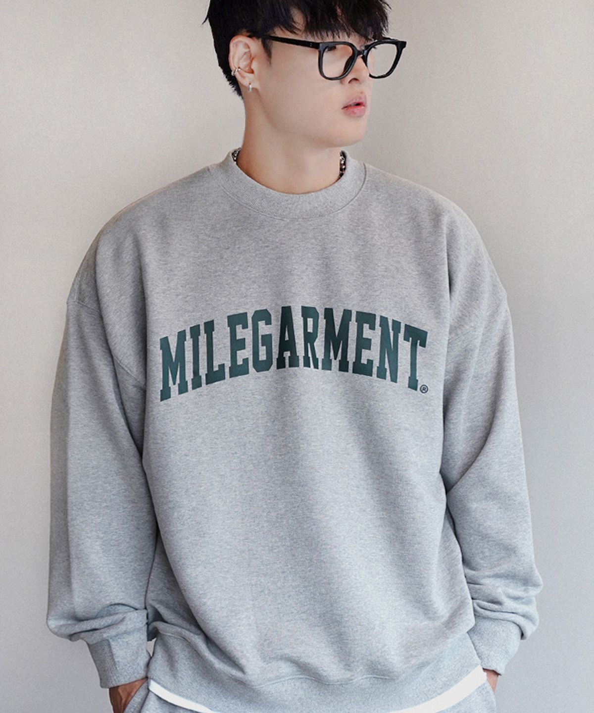 더마일(THEMILE) MILE GARMENTS  SWEAT MTM [GREY]