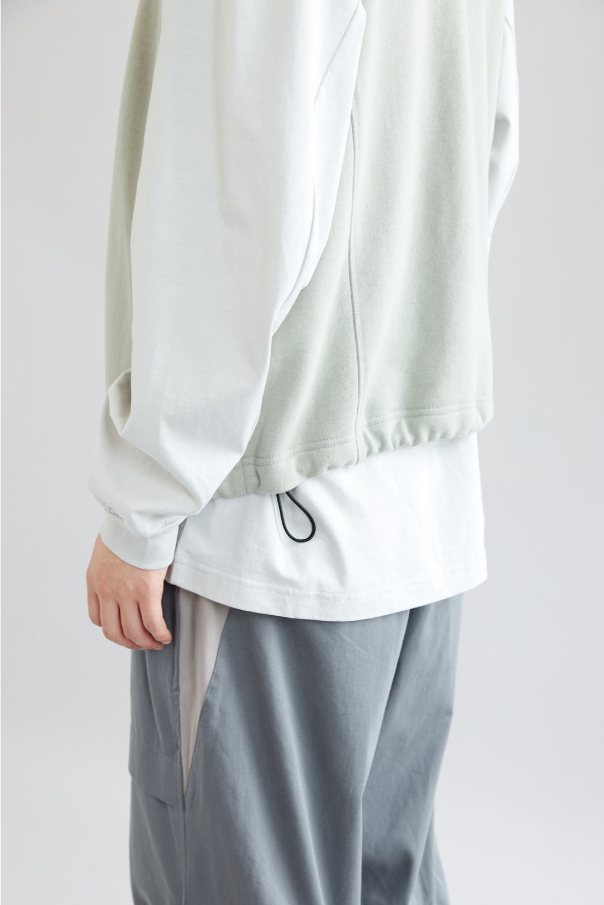 해칭룸(HATCHINGROOM) Reversible Jersey Vest Olive Grey