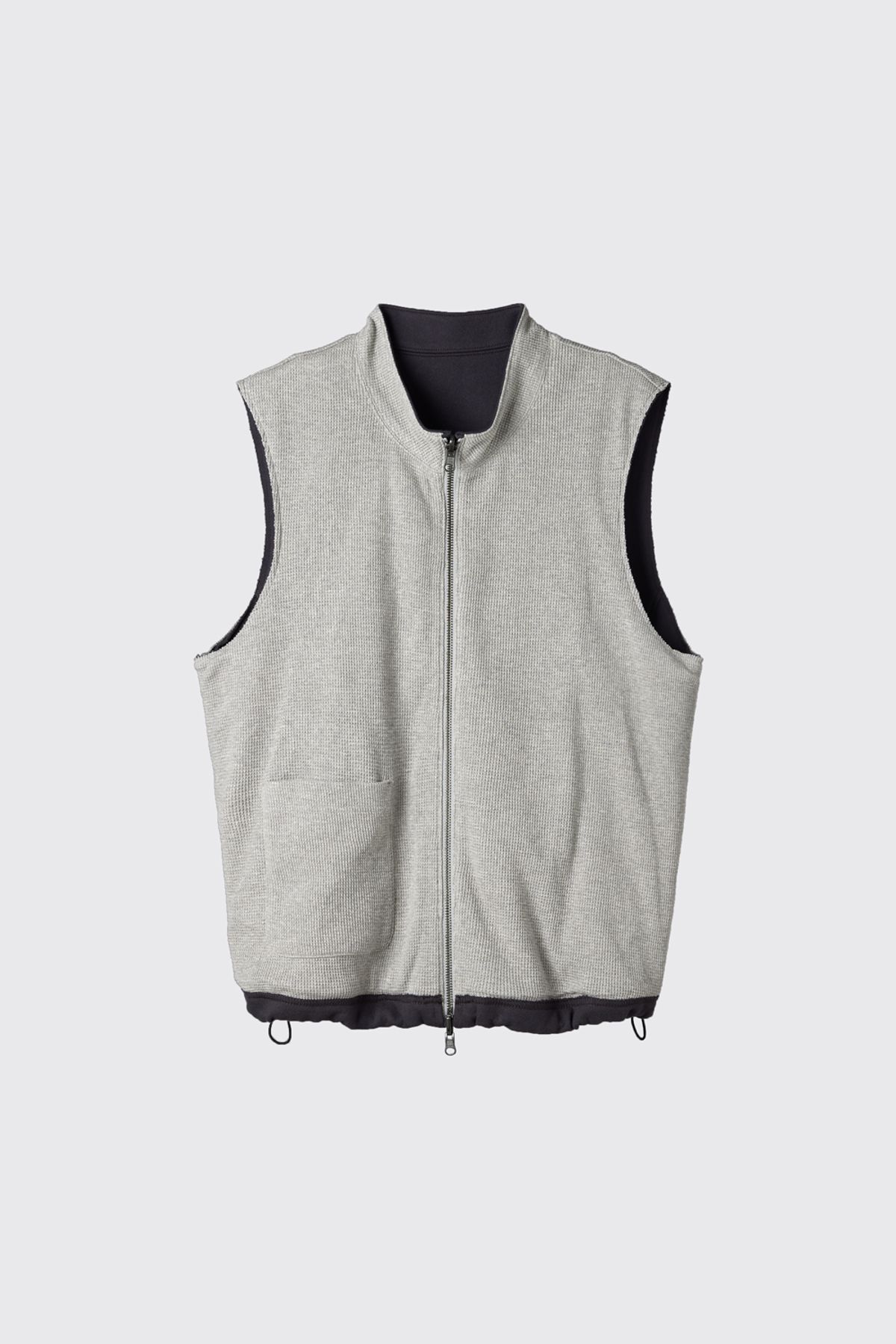해칭룸(HATCHINGROOM) Reversible Jersey Vest Washed Navy
