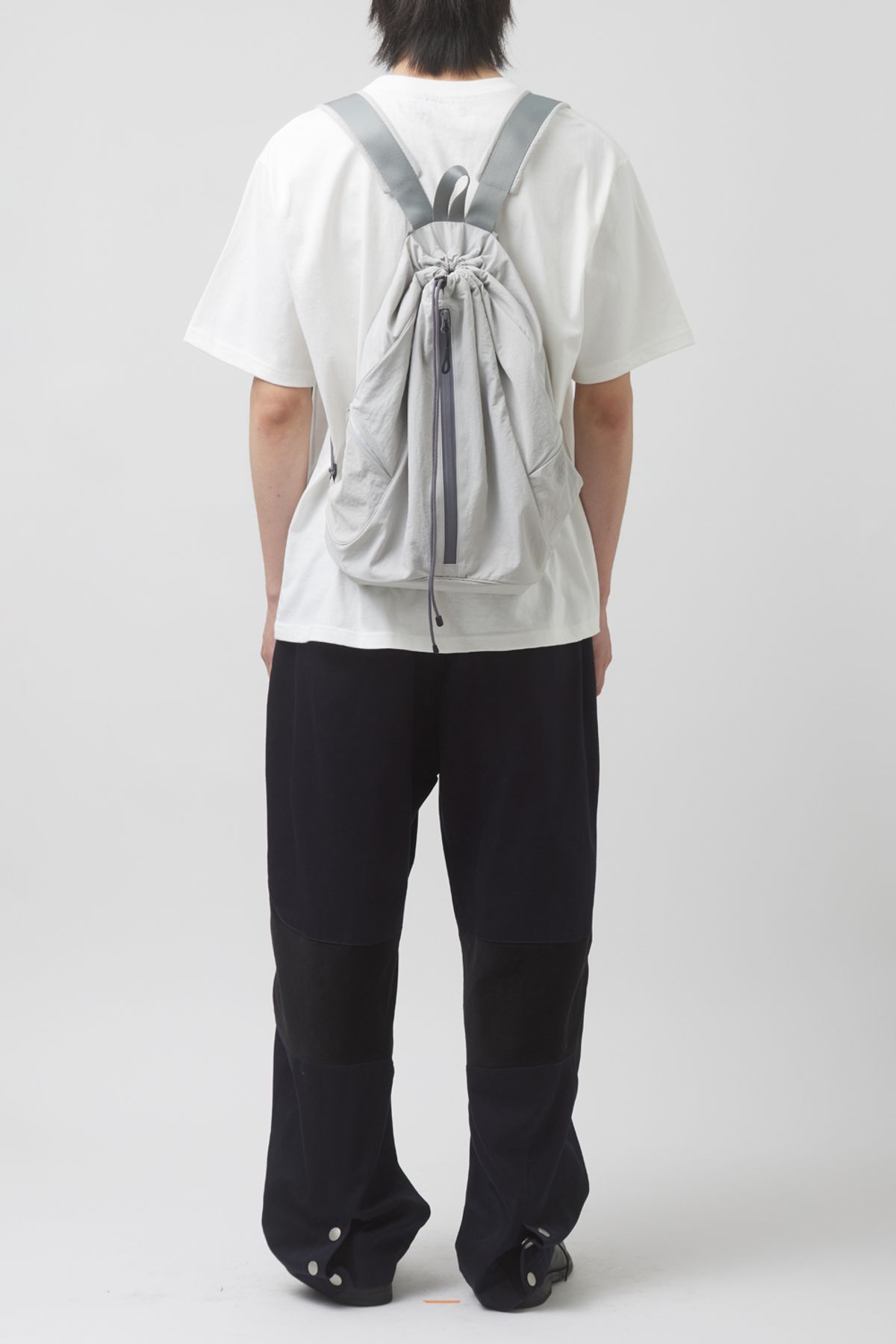 해칭룸(HATCHINGROOM) String Backpack Nylon Light Grey