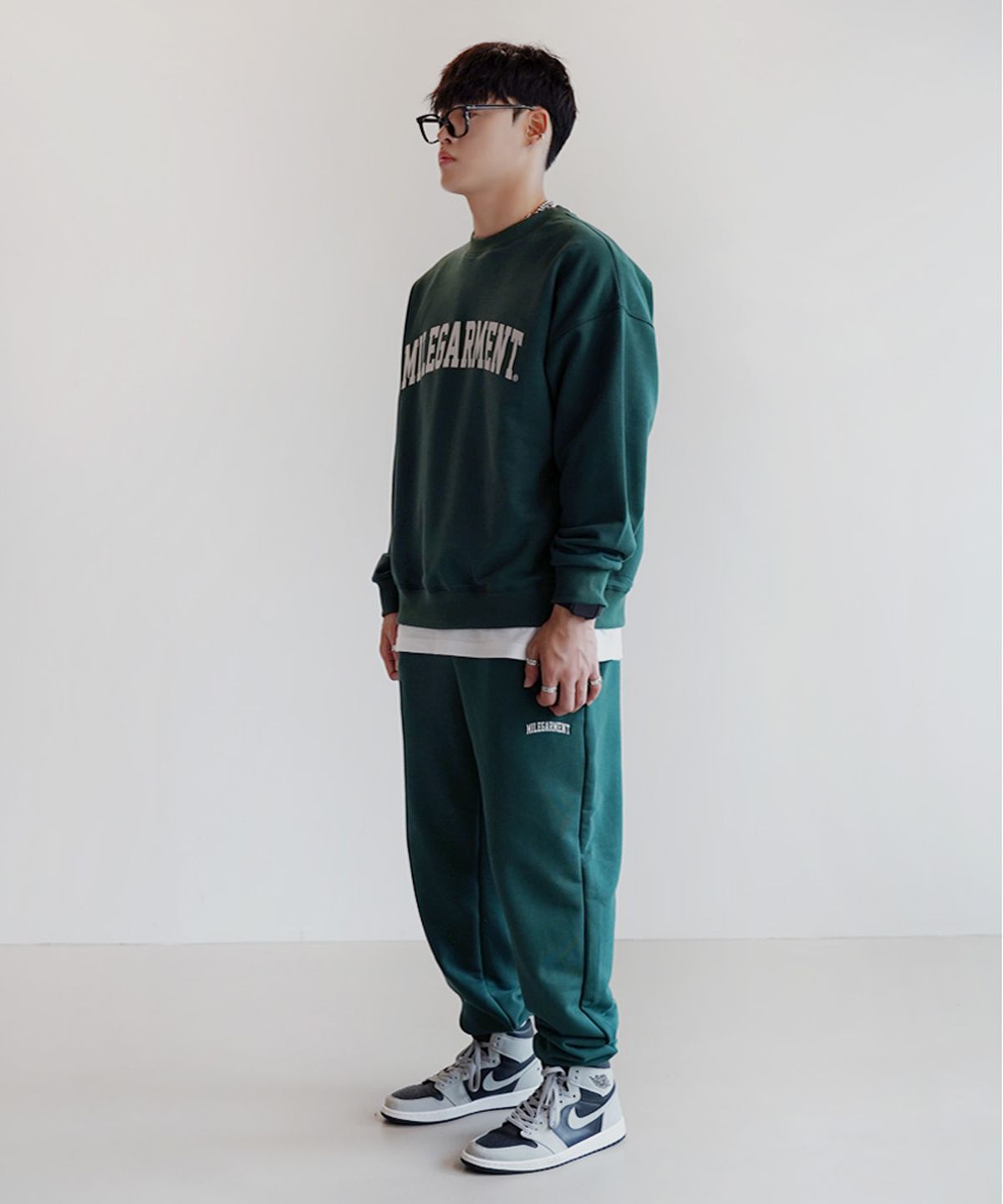 더마일(THEMILE) MILE GARMENTS  SWEAT MTM [GREEN]