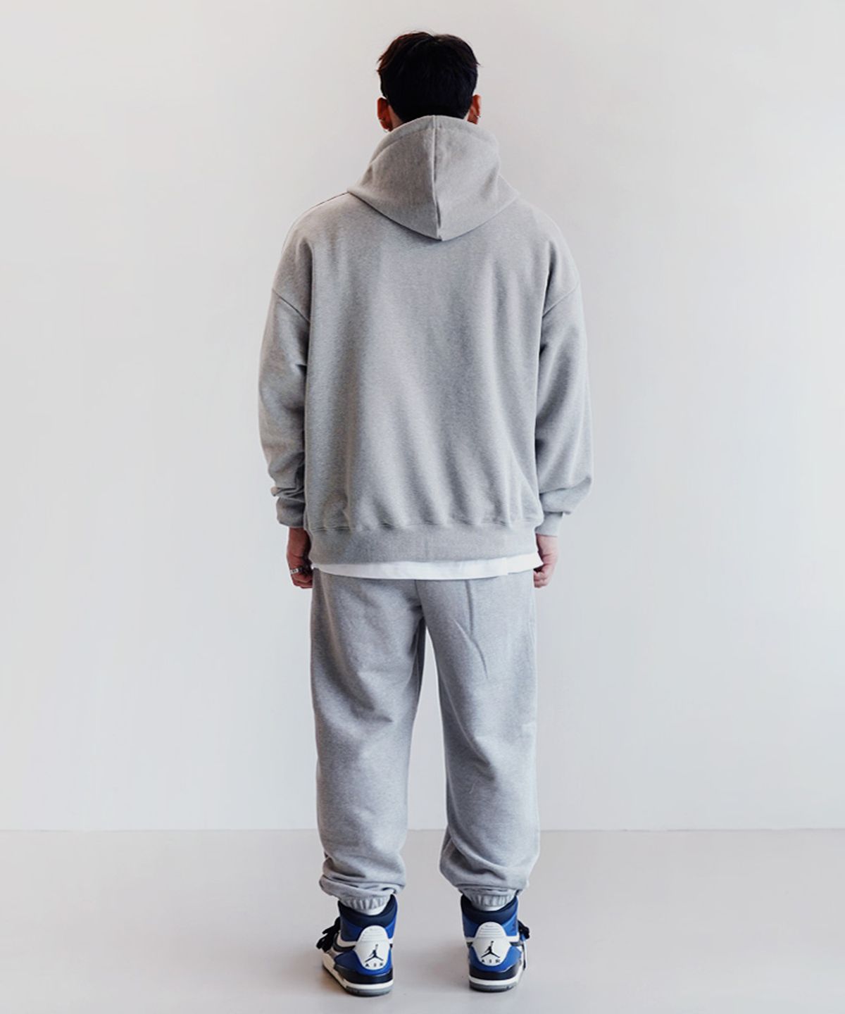 더마일(THEMILE) MILE GARMENTS SWEAT HOODIE [GREY]
