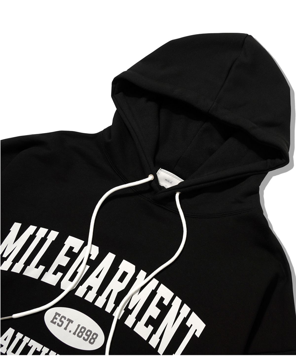 더마일(THEMILE) MILE GARMENTS SWEAT HOODIE [BLACK]