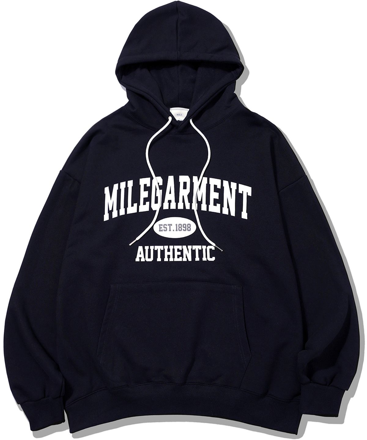 더마일(THEMILE) MILE GARMENTS SWEAT HOODIE [NAVY]