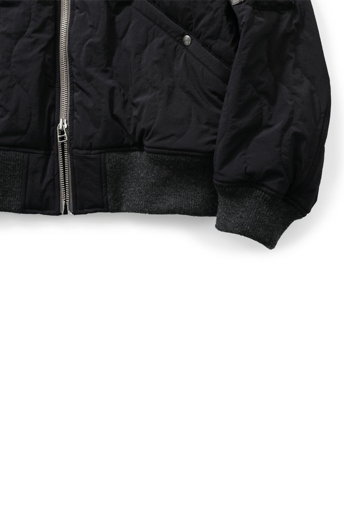 홀리선(HORLISUN) Airborne Nylon Padding Jacket Black