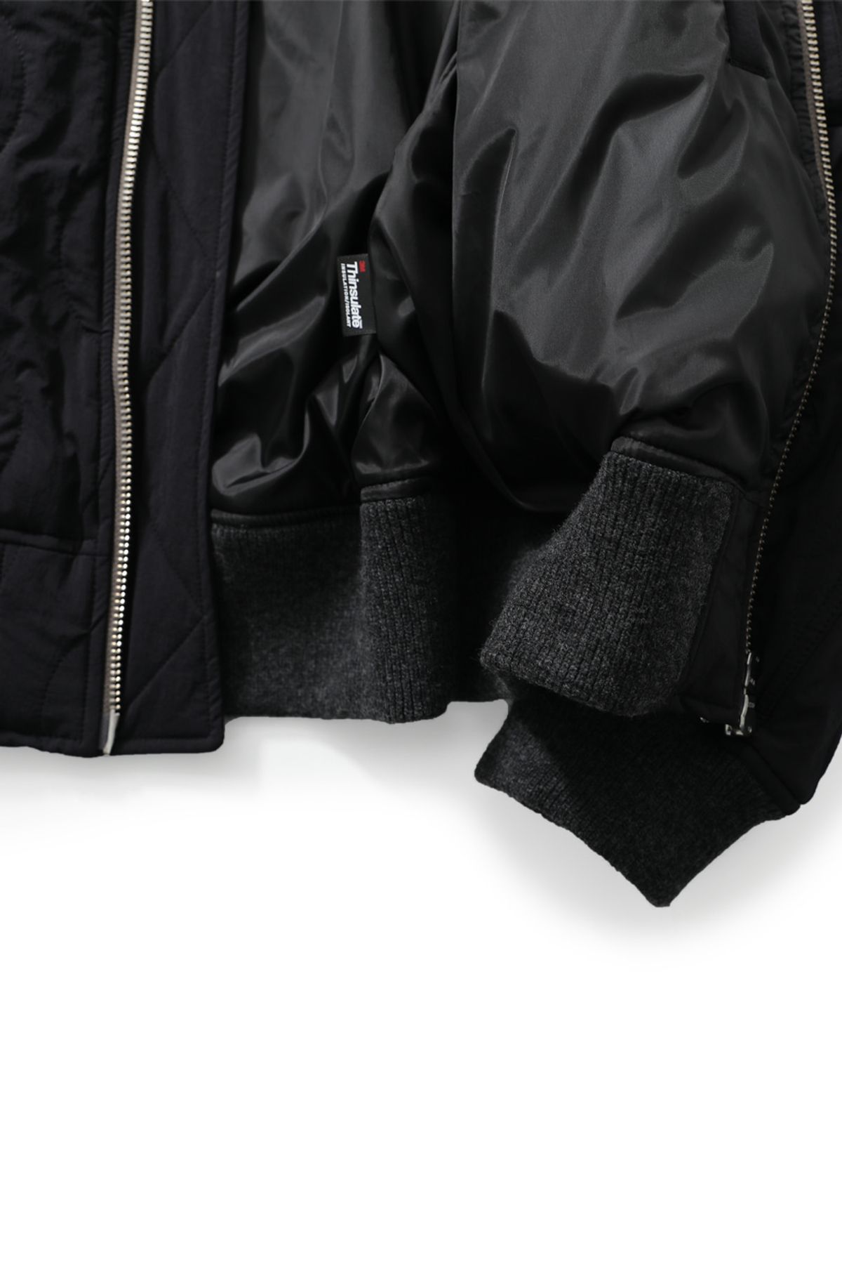 홀리선(HORLISUN) Airborne Nylon Padding Jacket Black
