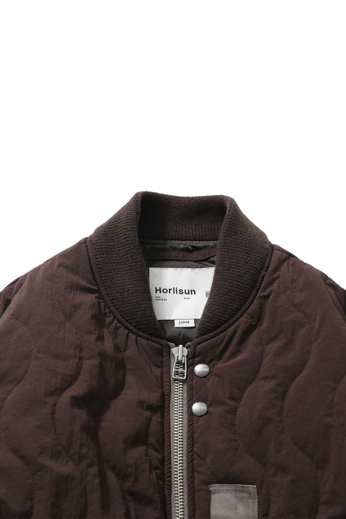 홀리선(HORLISUN) Airborne Nylon Padding Jacket Brown