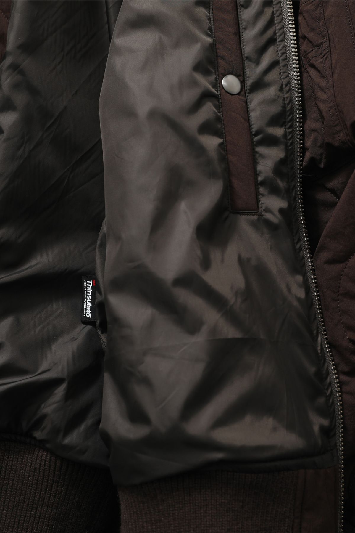 홀리선(HORLISUN) Airborne Nylon Padding Jacket Brown