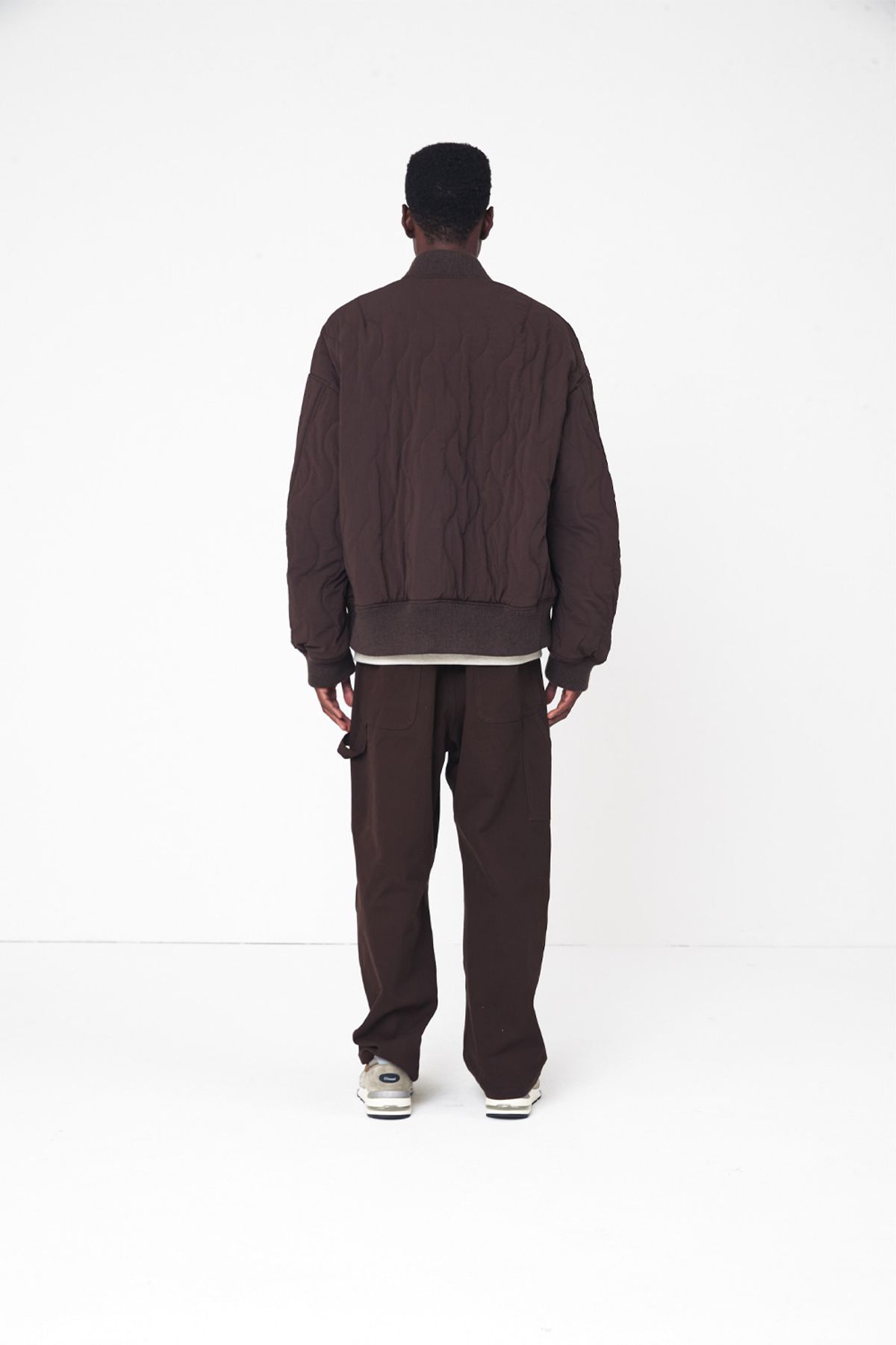 홀리선(HORLISUN) Airborne Nylon Padding Jacket Brown