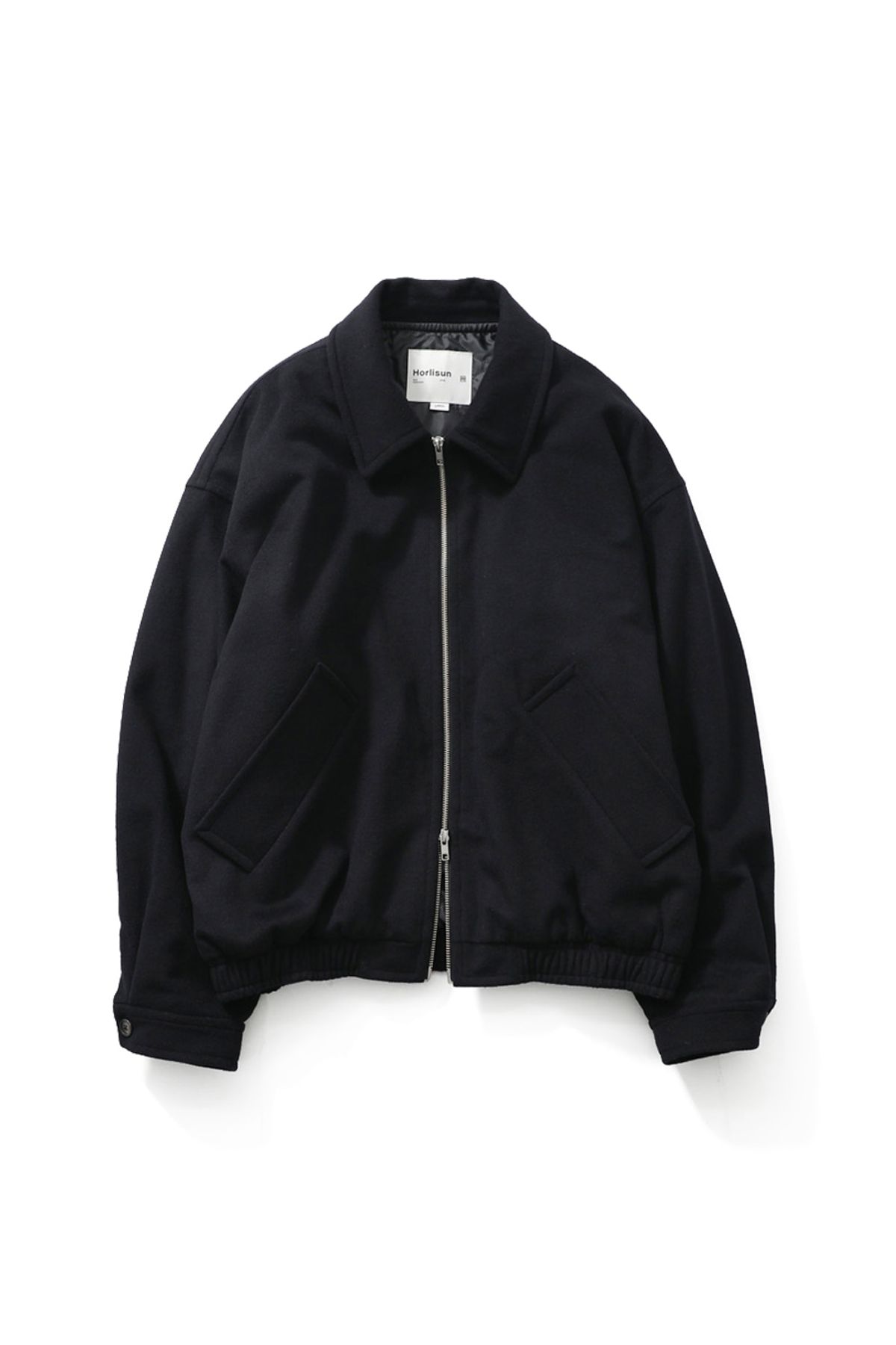 홀리선(HORLISUN) Mayor Wool Blouson Jacket Navy