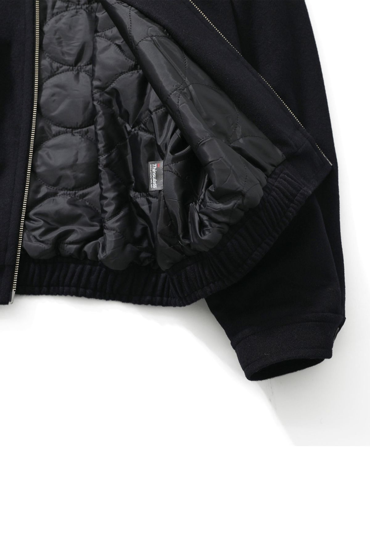 홀리선(HORLISUN) Mayor Wool Blouson Jacket Navy