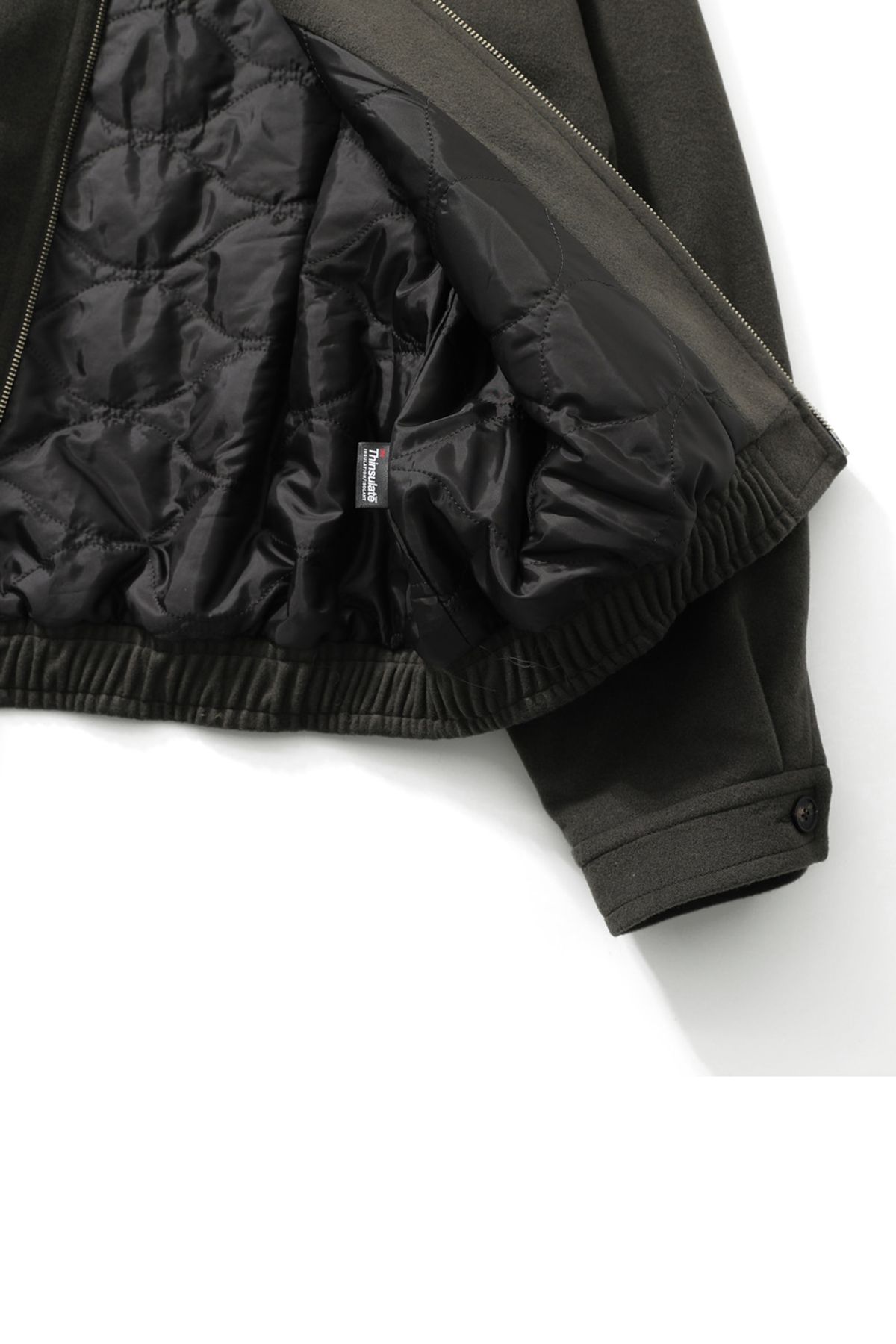 홀리선(HORLISUN) Mayor Wool Blouson Jacket Dark Gray
