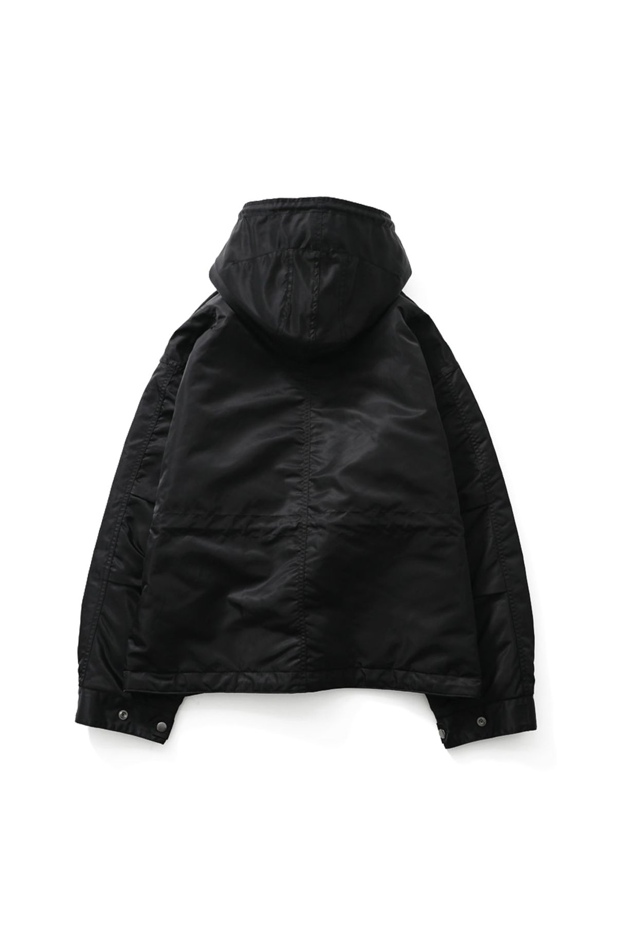 홀리선(HORLISUN) Atomic Nylon Hoodie Parka Black