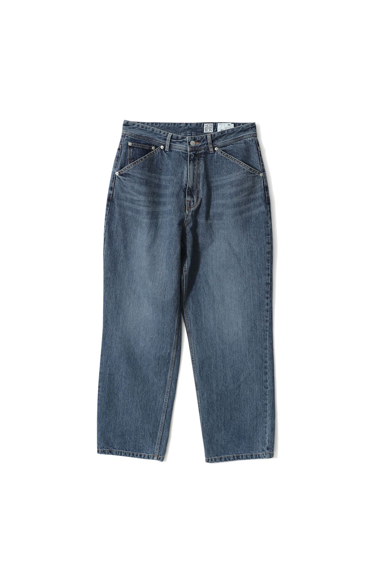 홀리선(HORLISUN) Blueborn Tapered 5 Pocket Denim Pants Normal Navy