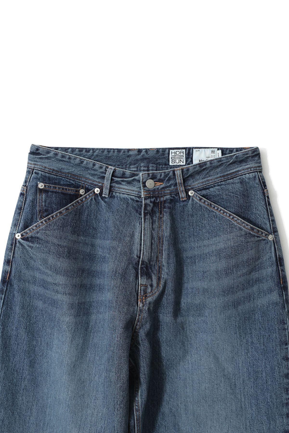 홀리선(HORLISUN) Blueborn Tapered 5 Pocket Denim Pants Normal Navy