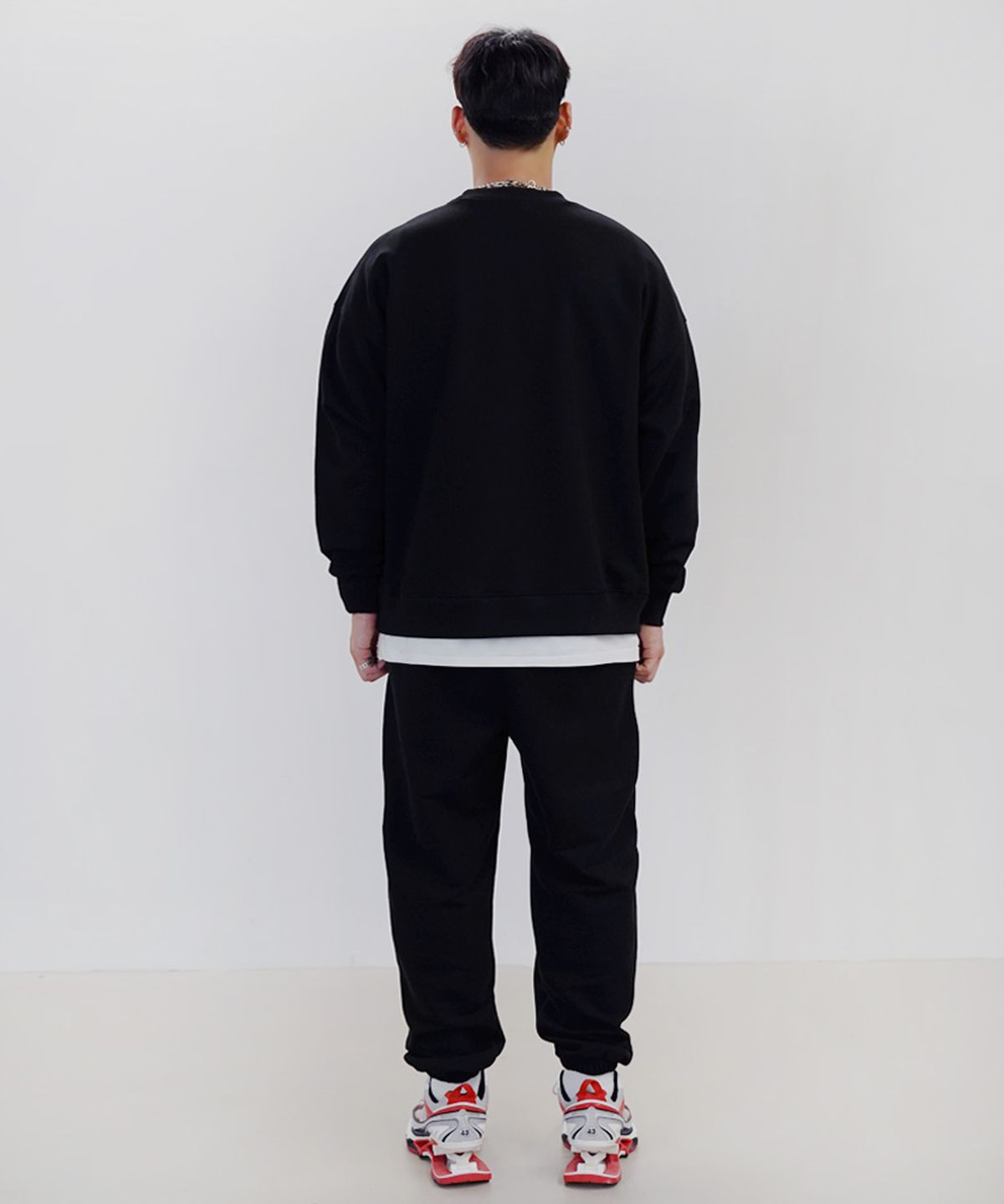 더마일(THEMILE) MILE DEPT  SWEAT MTM [BLACK]