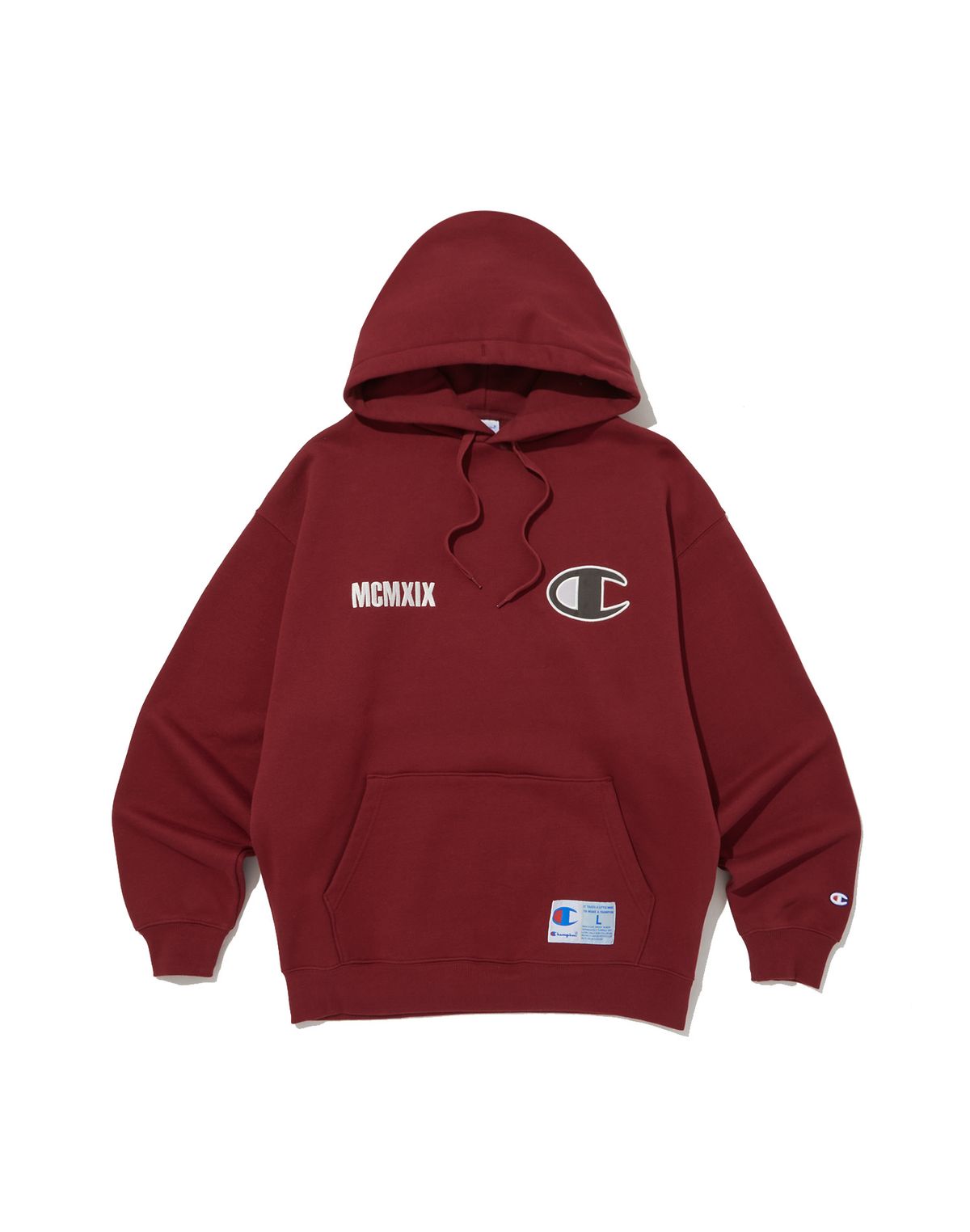 챔피온(CHAMPION) [ASIA] Super Fleece 그래픽 후드스웨트셔츠 (DARK WINE) CKTS3F512D3