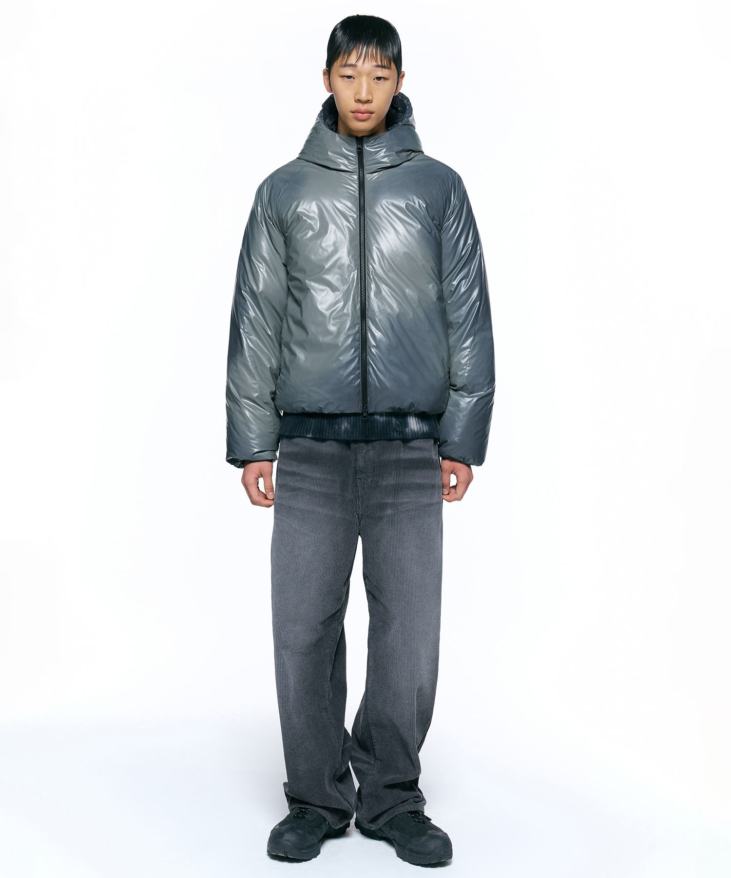 MUSINSA | INSILENCE Heat Reactive Goose Down Jacket TEAL BLUE