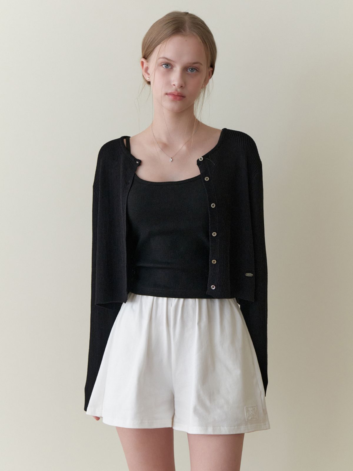 리엘(RE L) [11th] Mor sleeveless (black)