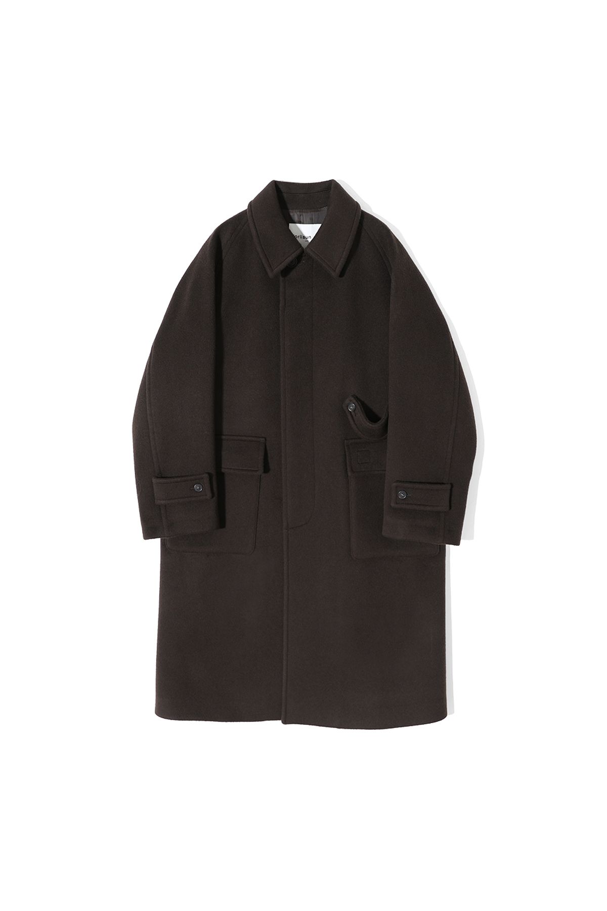 홀리선(HORLISUN) Winterport Wool Coat Dark Brown