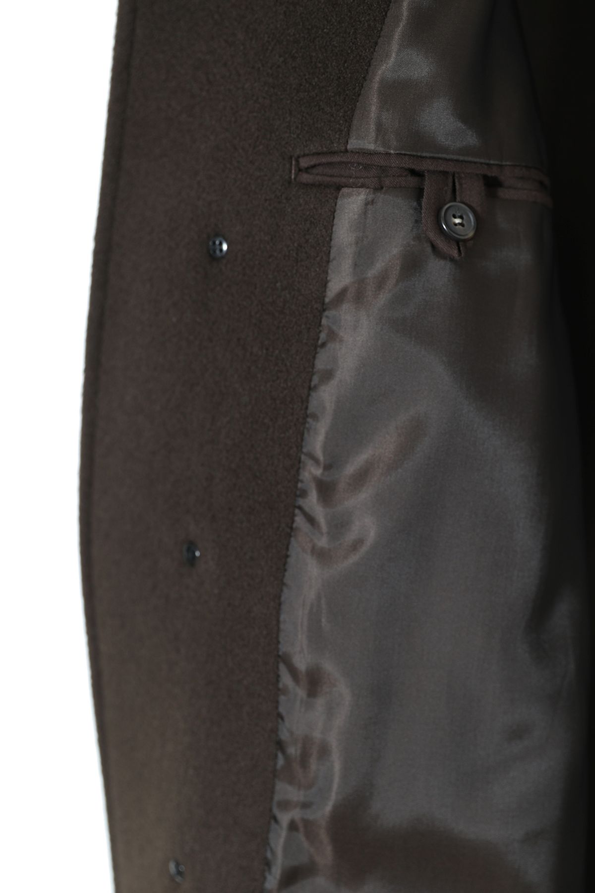홀리선(HORLISUN) Winterport Wool Coat Dark Brown