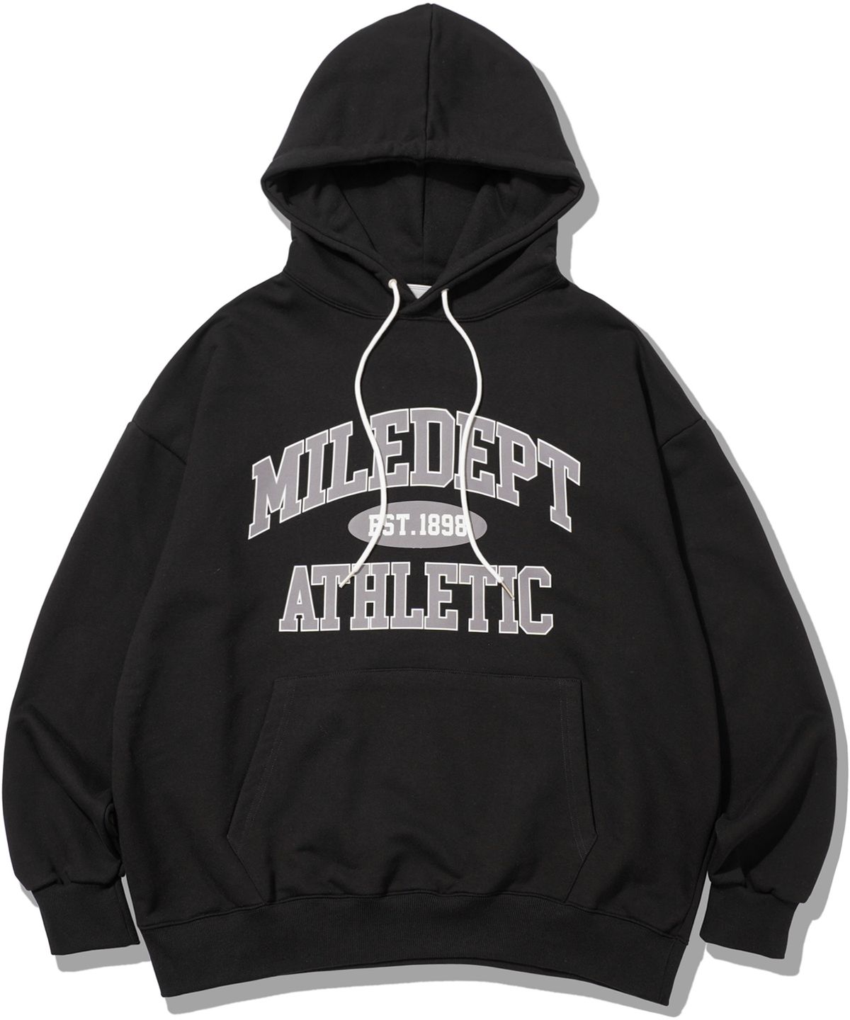 더마일(THEMILE) MILE DEPT SWEAT HOODIE [BLACK]