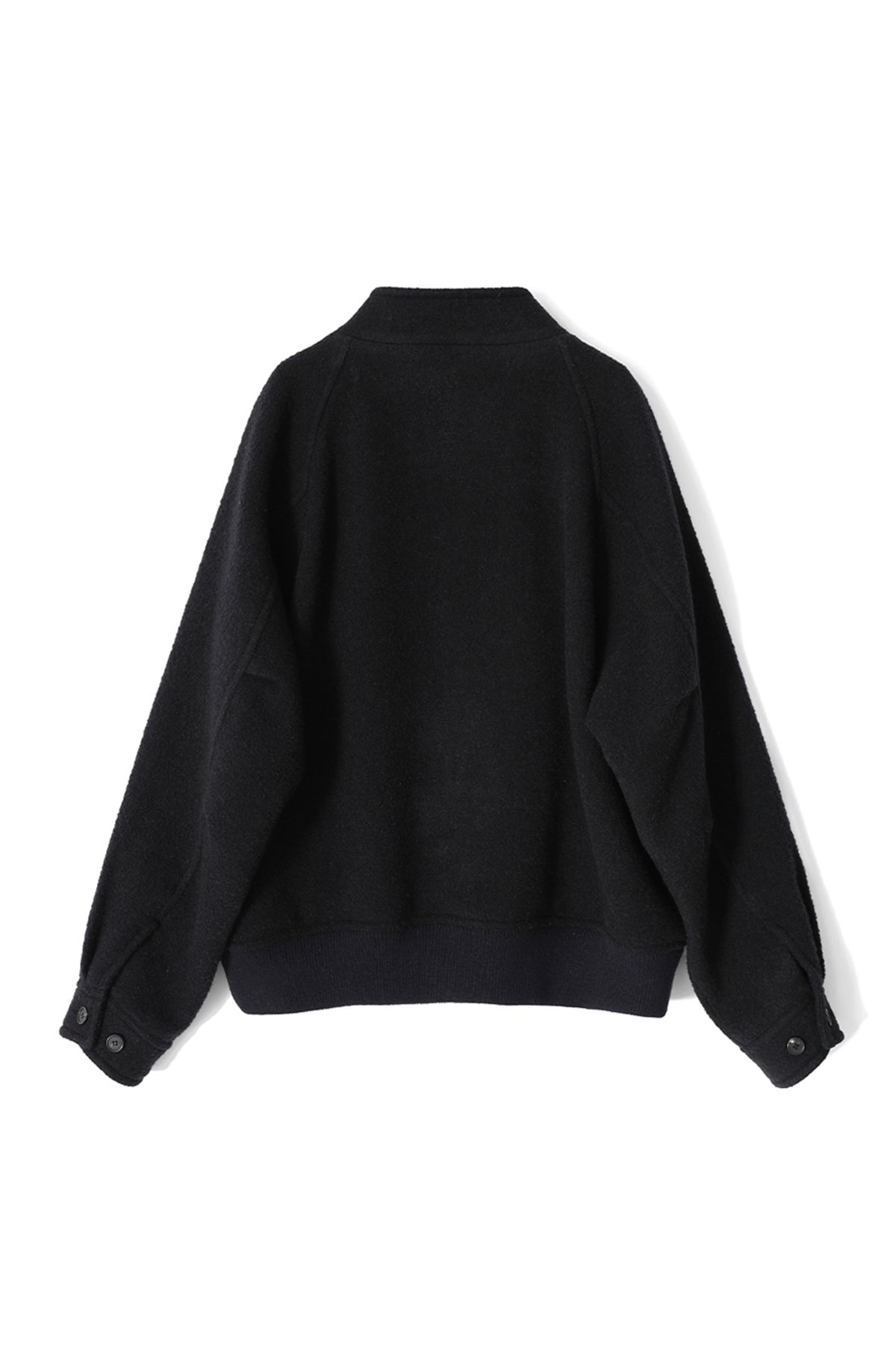 홀리선(HORLISUN) Visitor Wool Boucle Harrington Jacket Navy