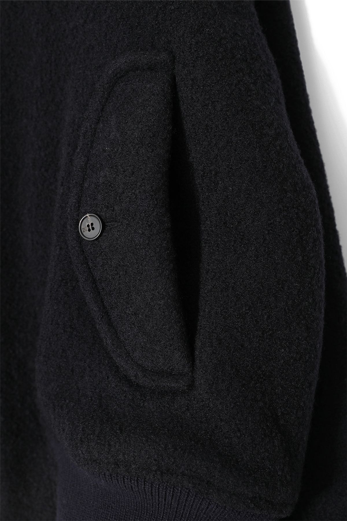 홀리선(HORLISUN) Visitor Wool Boucle Harrington Jacket Navy