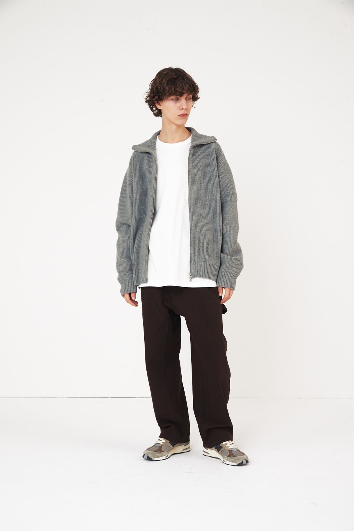 홀리선(HORLISUN) Veneer Carpenter moleskin Pants Brown