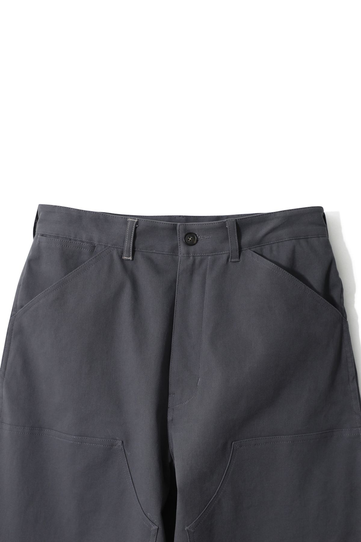 홀리선(HORLISUN) Veneer Carpenter moleskin Pants Charcoal Gray