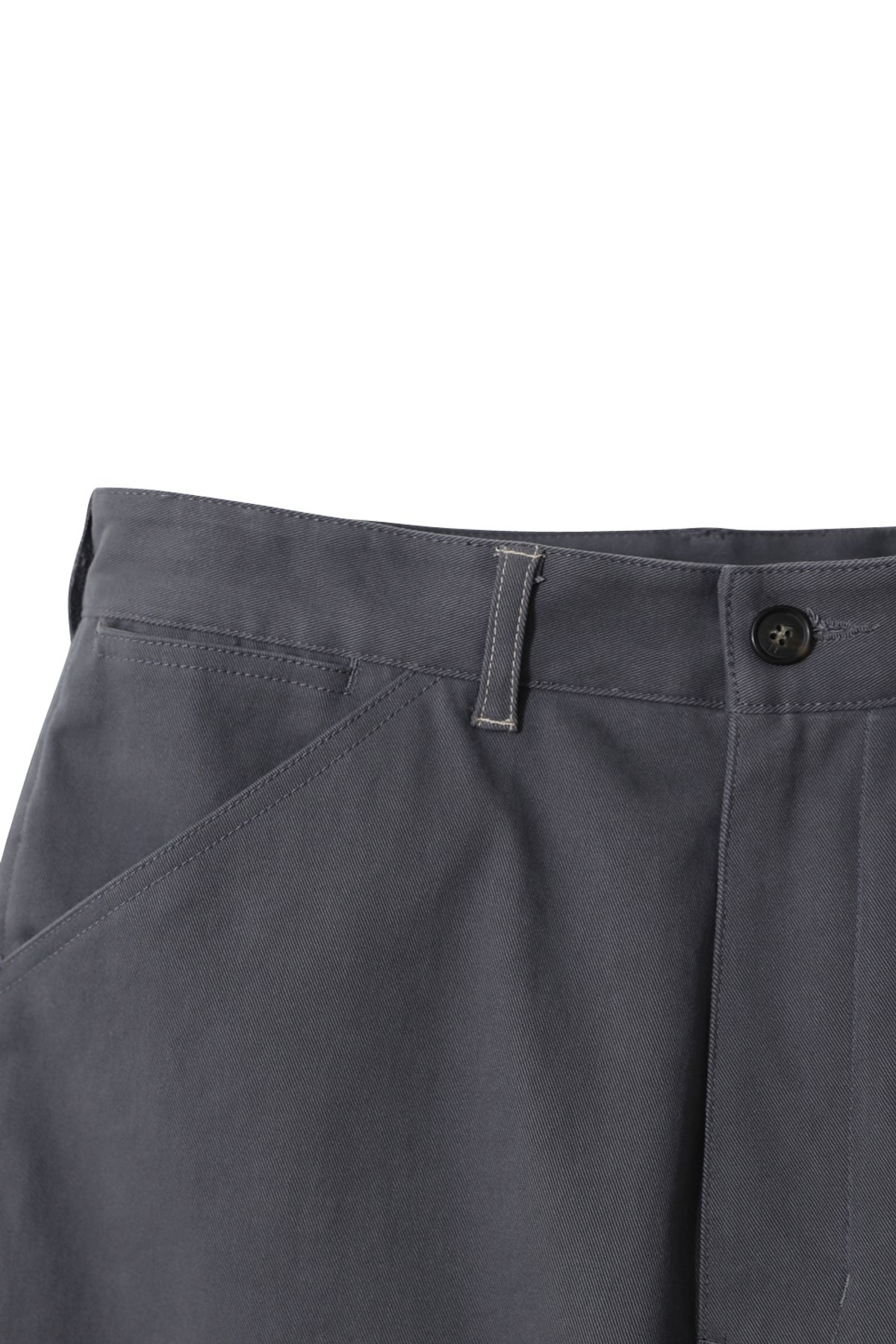 홀리선(HORLISUN) Veneer Carpenter moleskin Pants Charcoal Gray