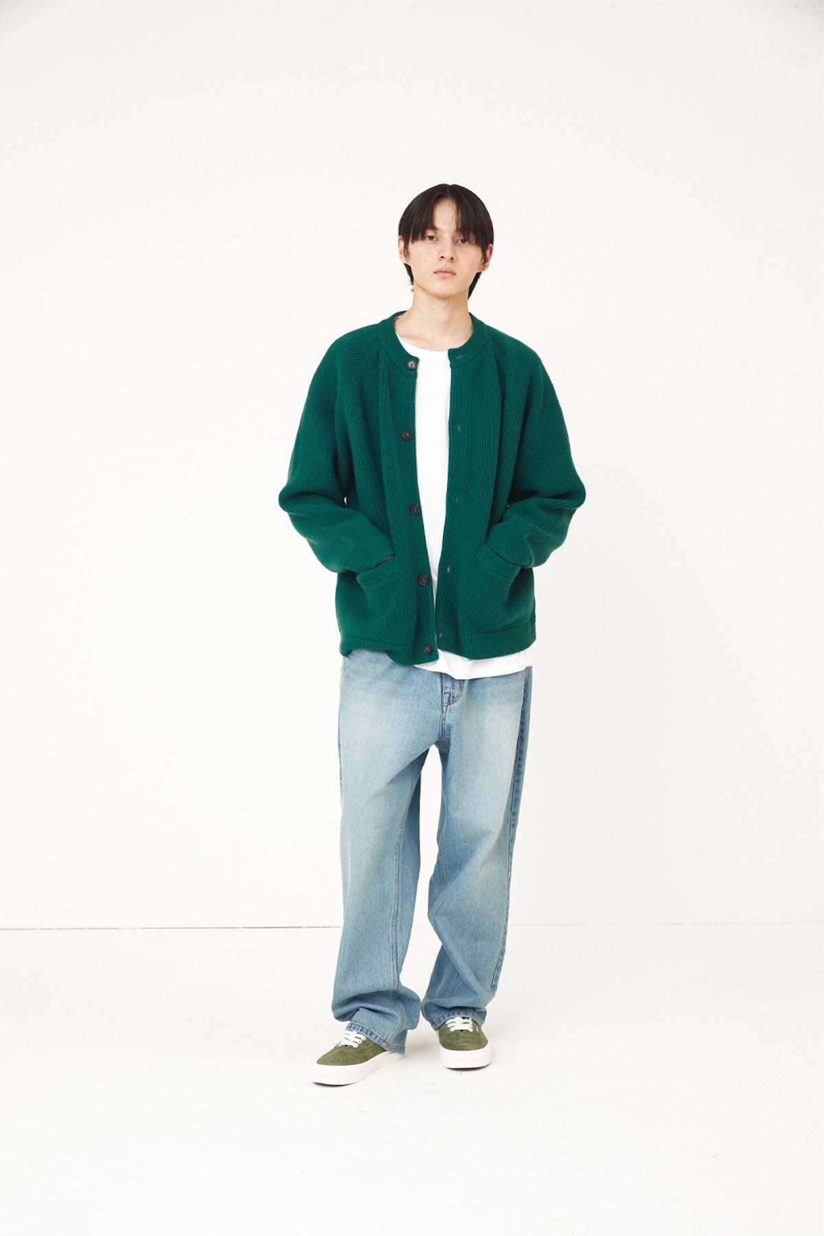 홀리선(HORLISUN) Blueborn Tapered 5 Pocket Denim Pants Light Blue